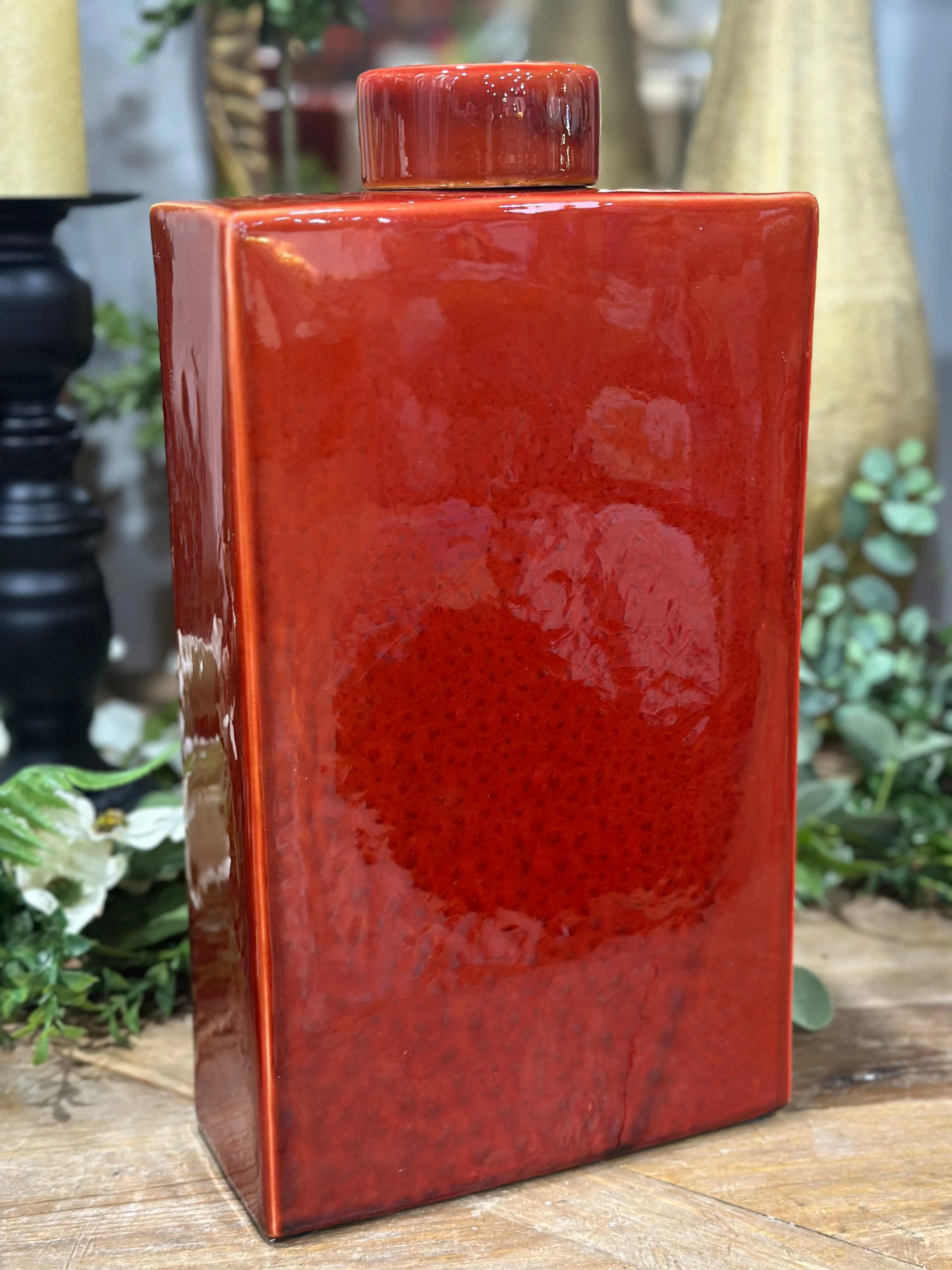 14.76” Vertical Rectangle Ceramic Vase