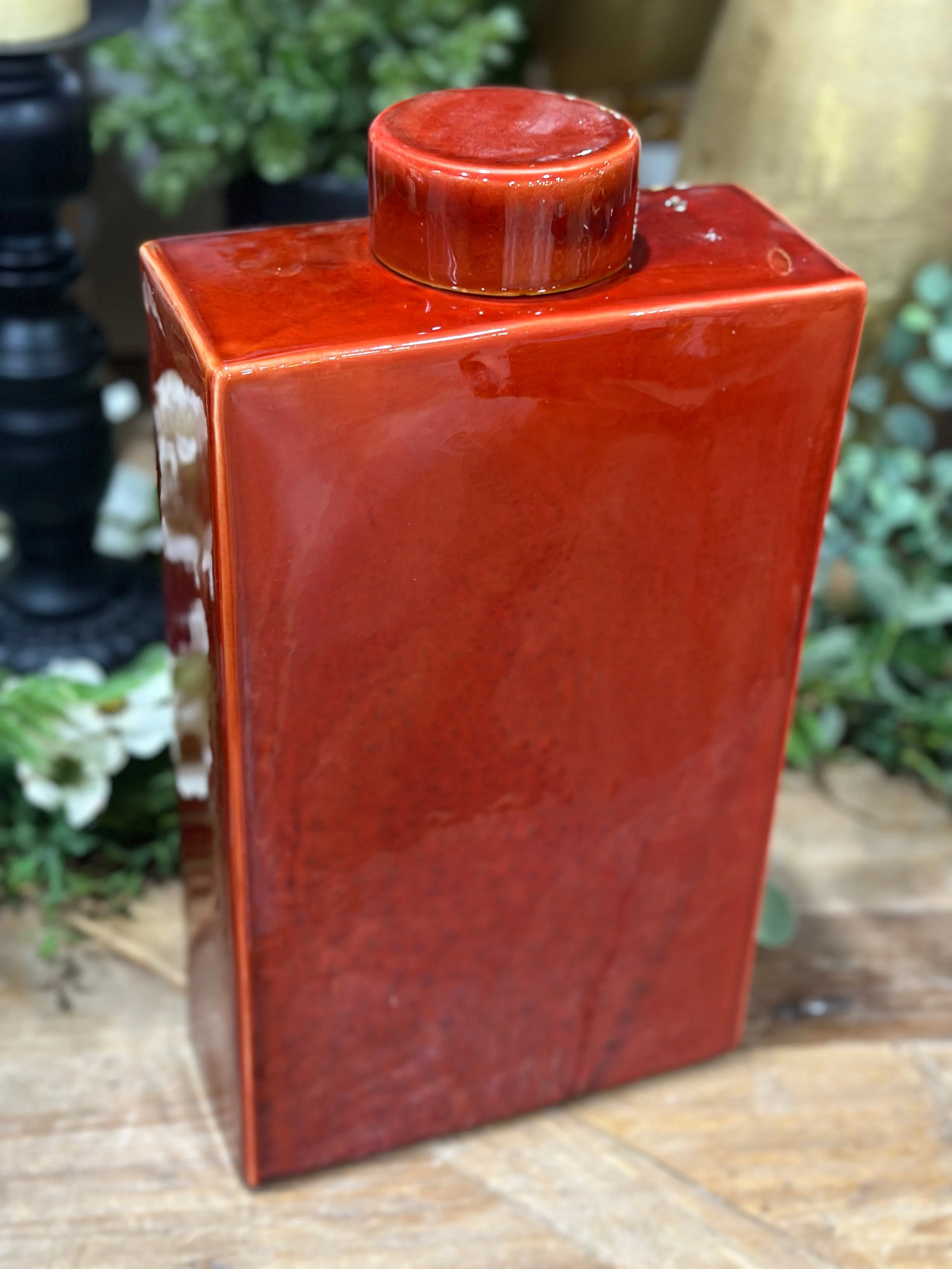 14.76” Vertical Rectangle Ceramic Vase