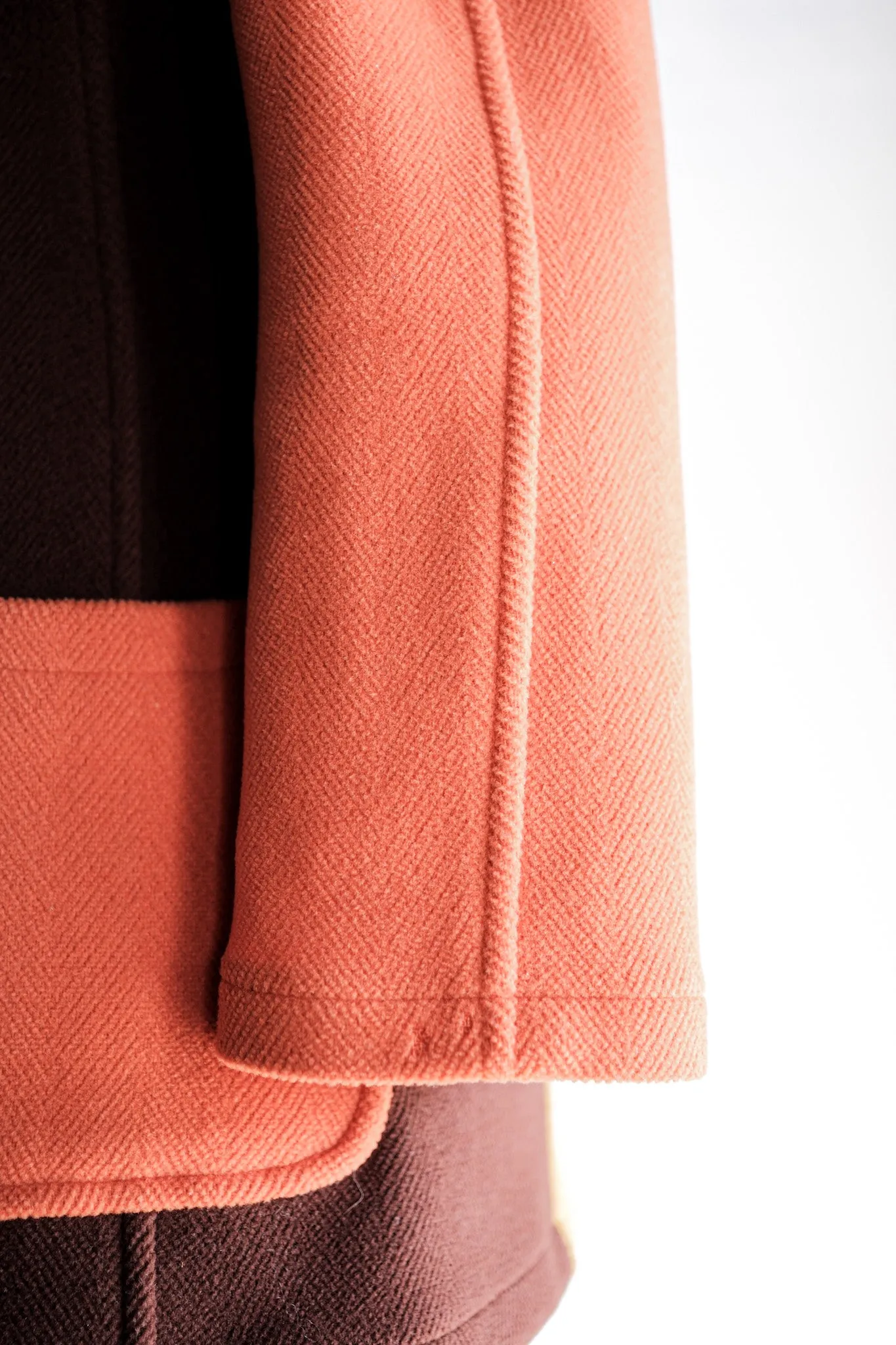 【~90's】Old INVERTERE Crazy Pattern Wool Duffle Coat "Moorbrook"