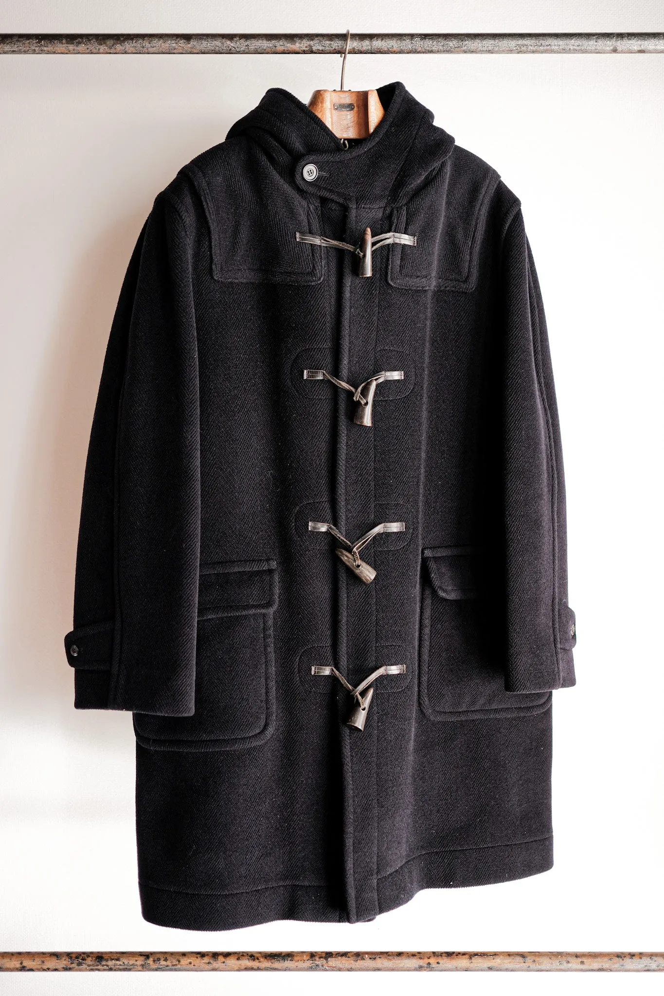 【~90's】Old INVERTERE Wool Duffle Coat Size.42 "Moorbrook"