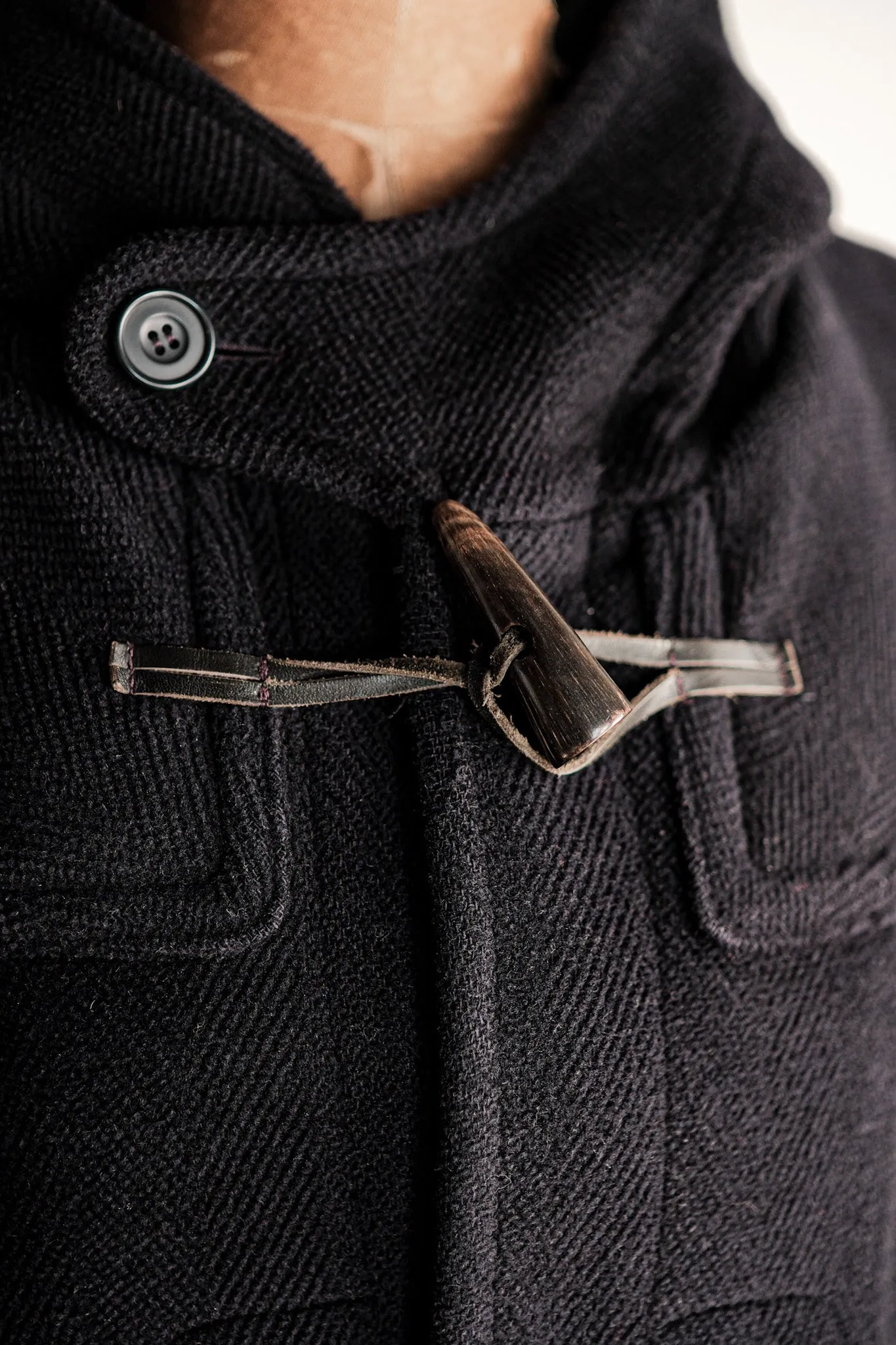 【~90's】Old INVERTERE Wool Duffle Coat Size.42 "Moorbrook"