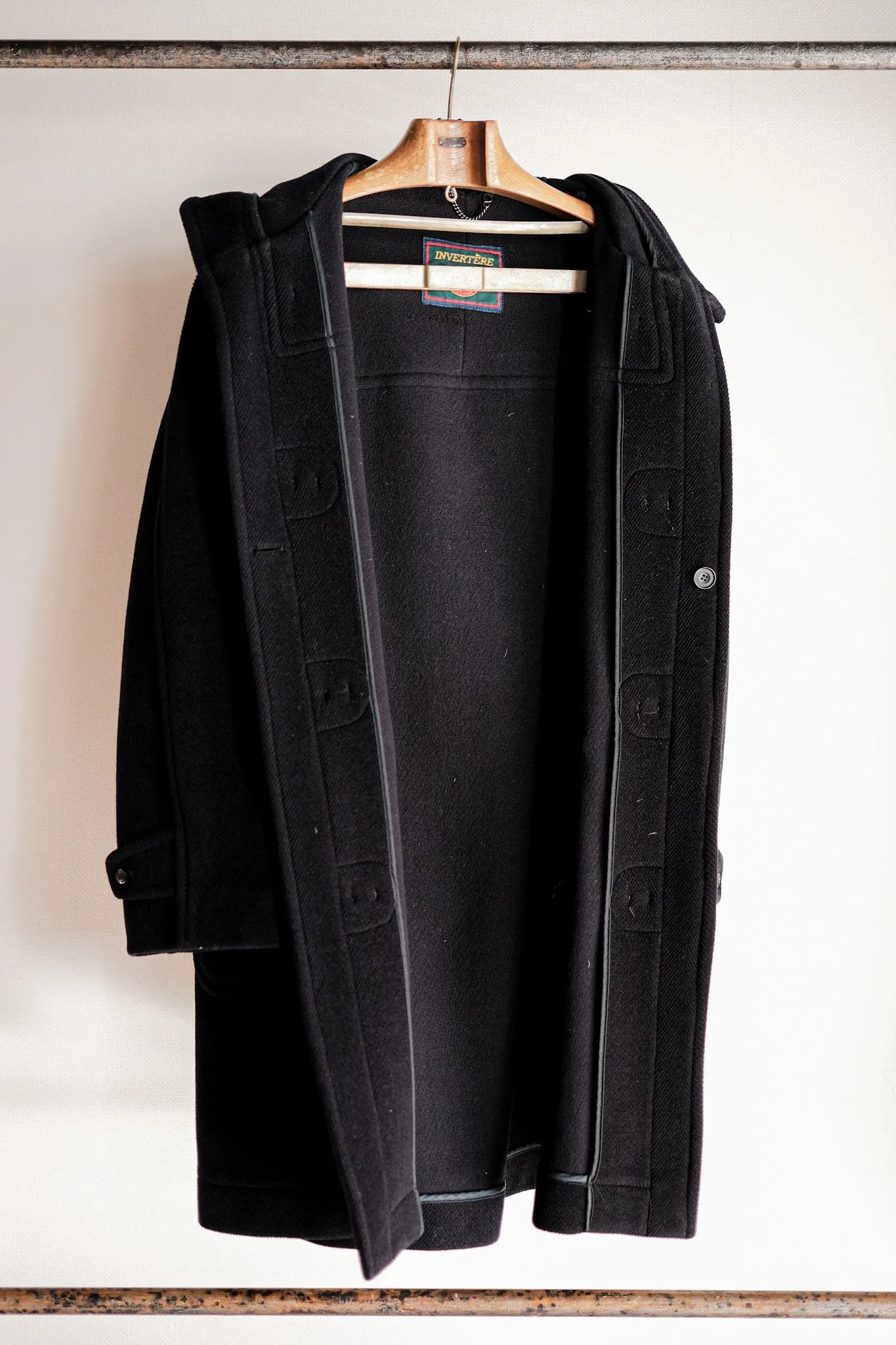 【~90's】Old INVERTERE Wool Duffle Coat Size.42 "Moorbrook"