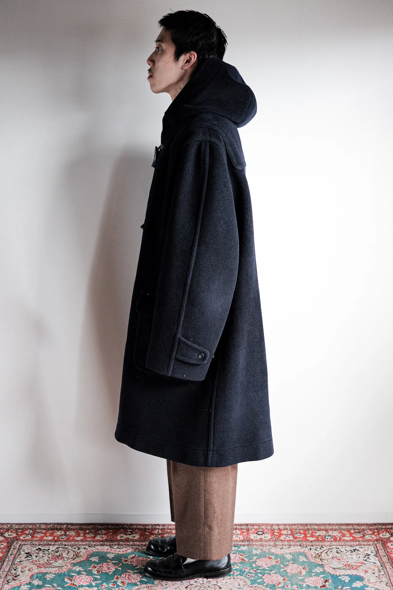 【~90's】Old INVERTERE Wool Duffle Coat Size.42 "Moorbrook"