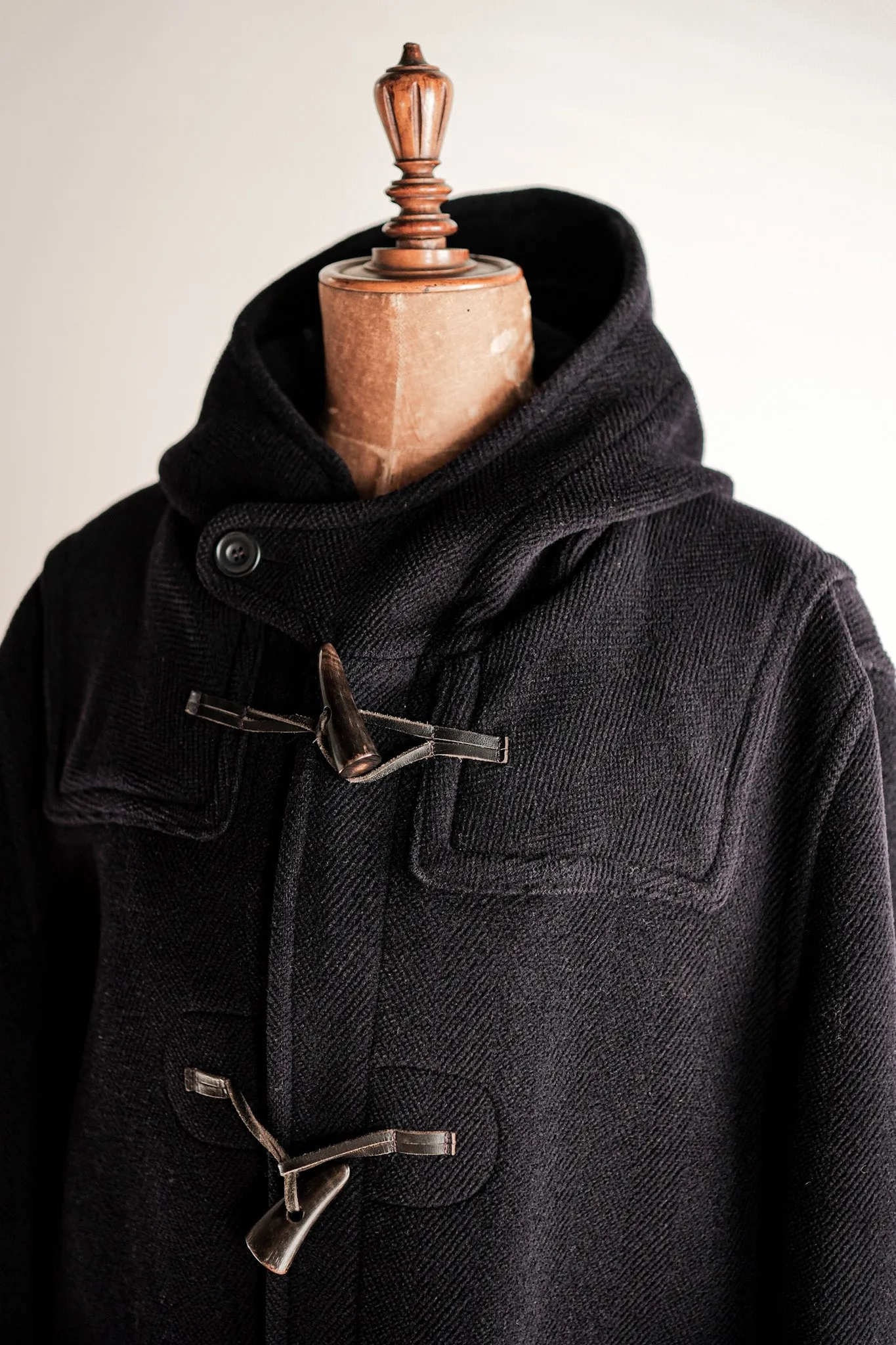 【~90's】Old INVERTERE Wool Duffle Coat Size.42 "Moorbrook"