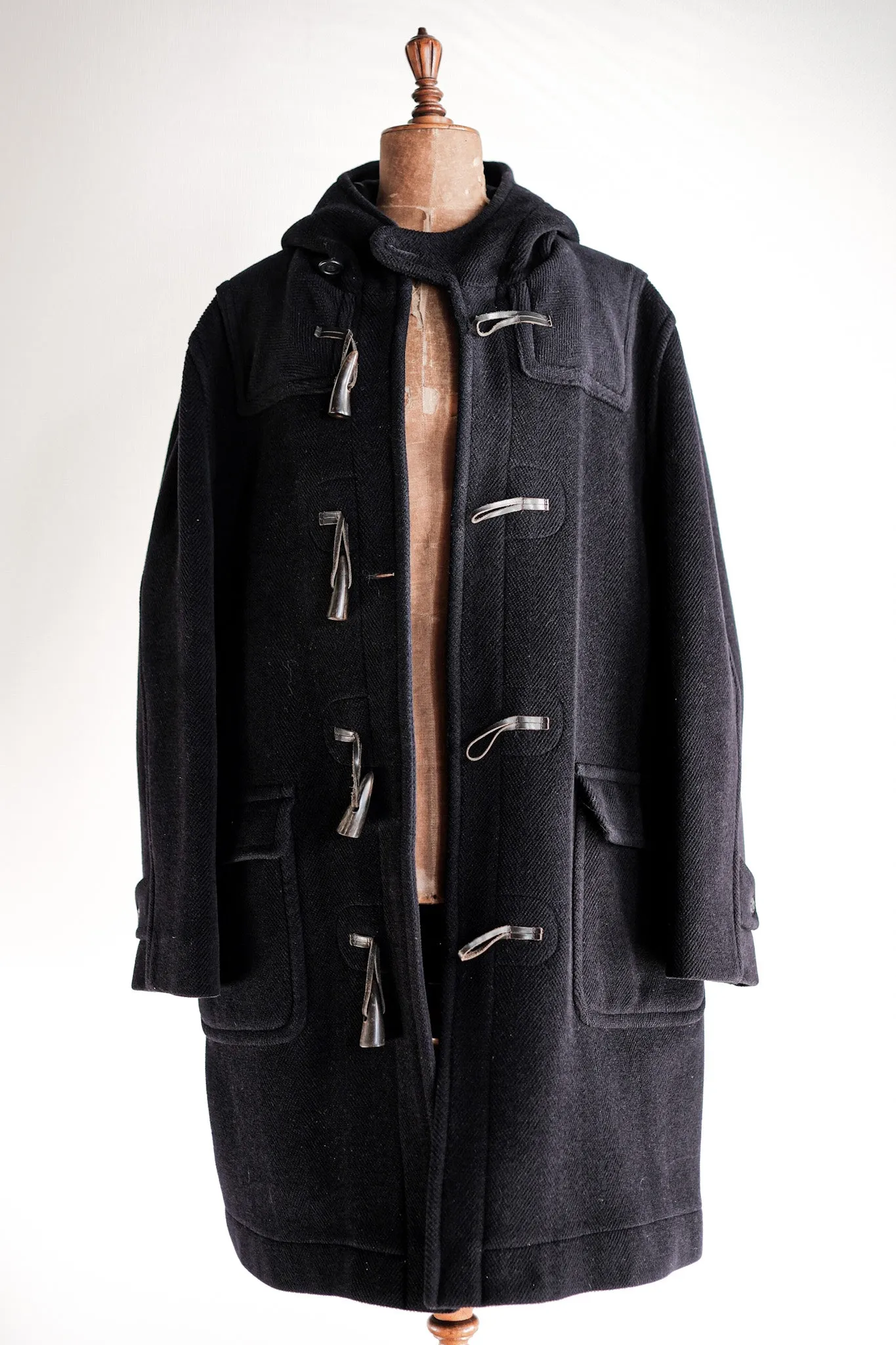【~90's】Old INVERTERE Wool Duffle Coat Size.42 "Moorbrook"