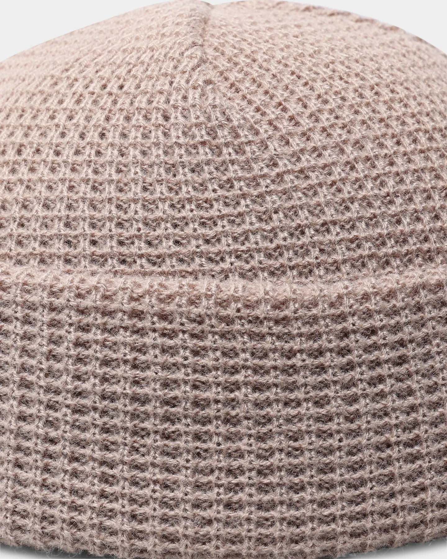 Carré Script Waffle Beanie Stone