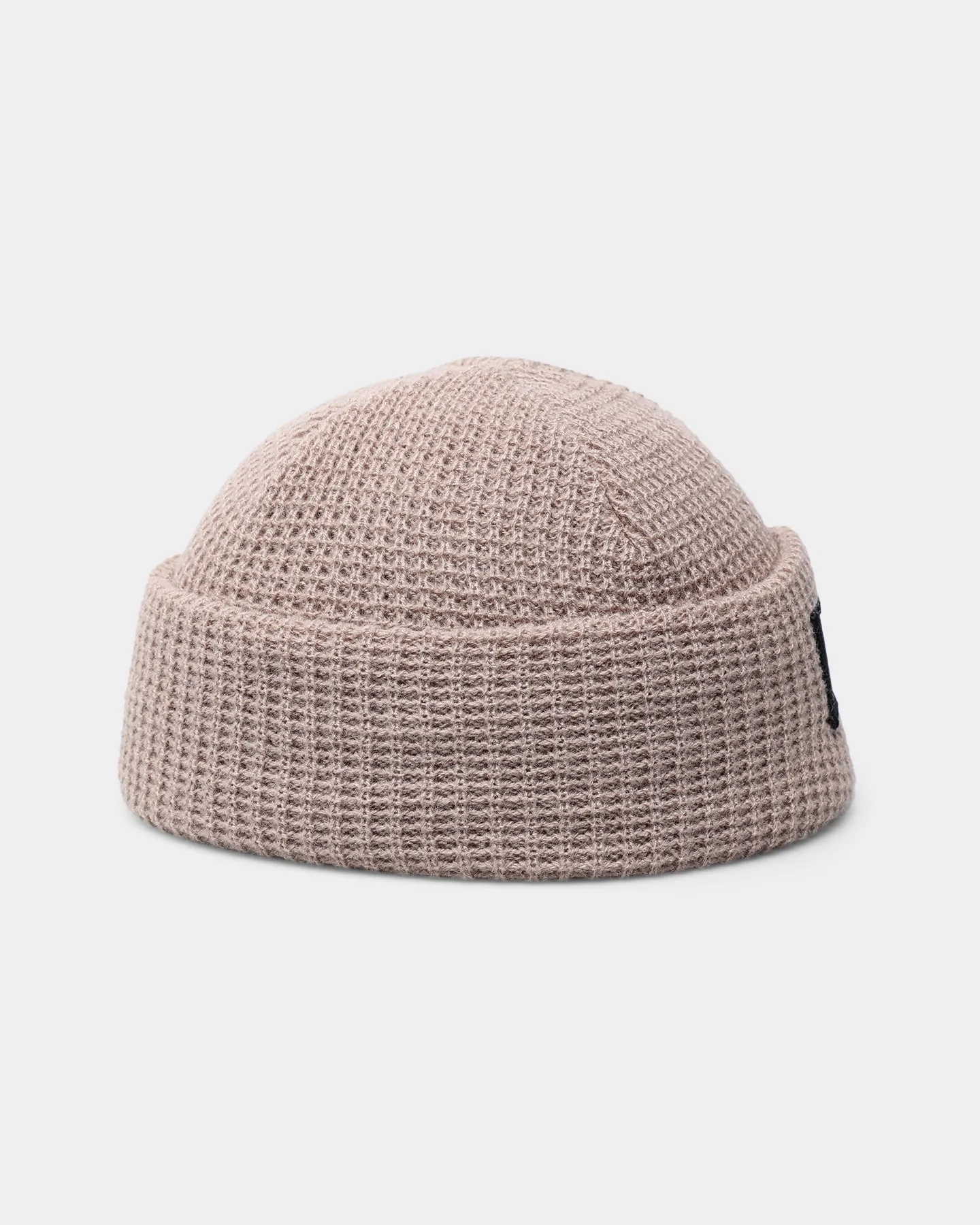 Carré Script Waffle Beanie Stone