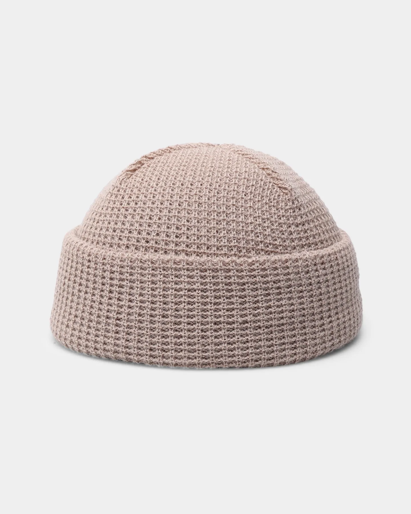 Carré Script Waffle Beanie Stone