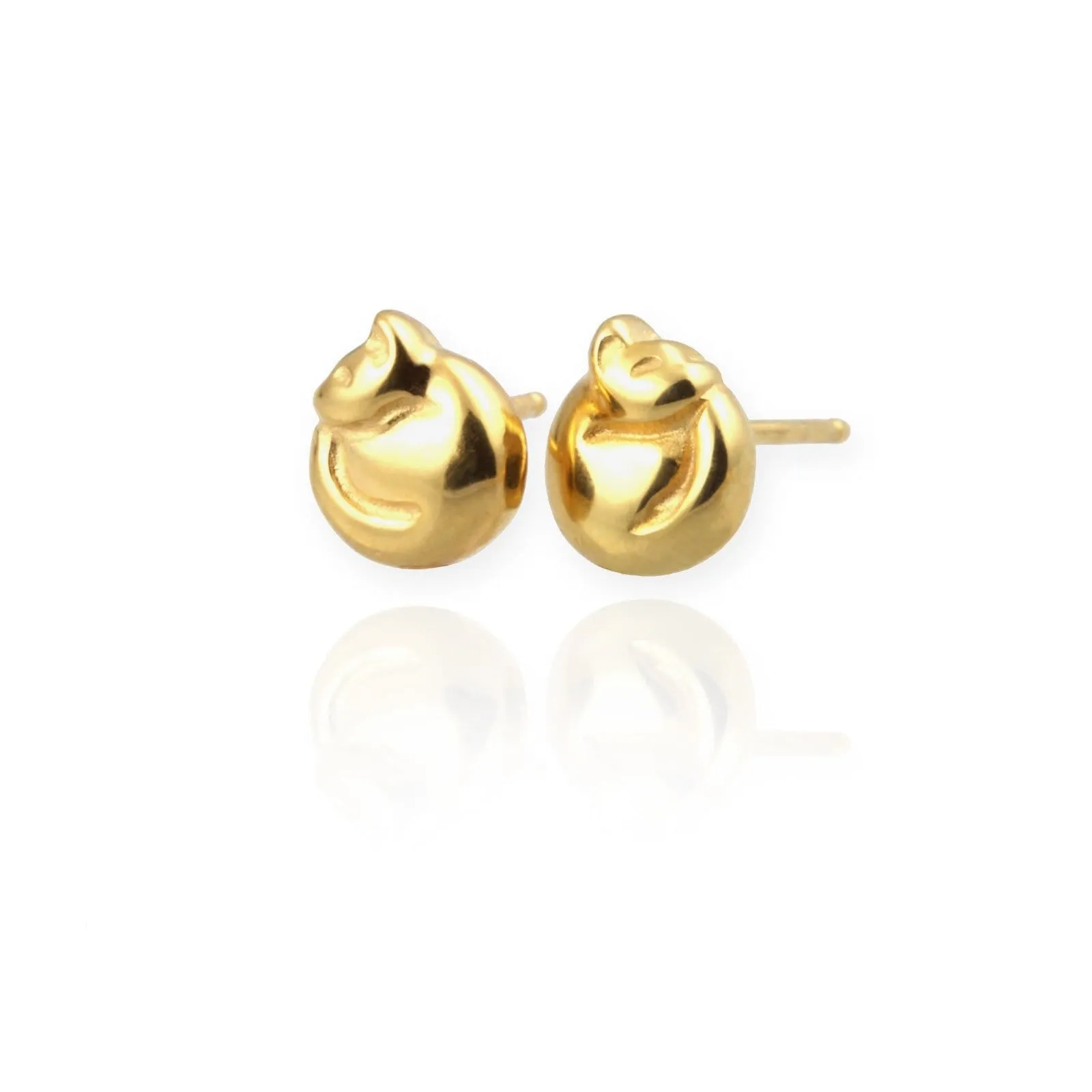 Cat Stud Earrings