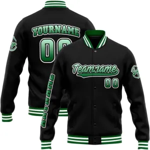 Custom Varsity Jacket for Men Women and Youth with Personalized Letterman Jacket Printed Name, Number and Logo