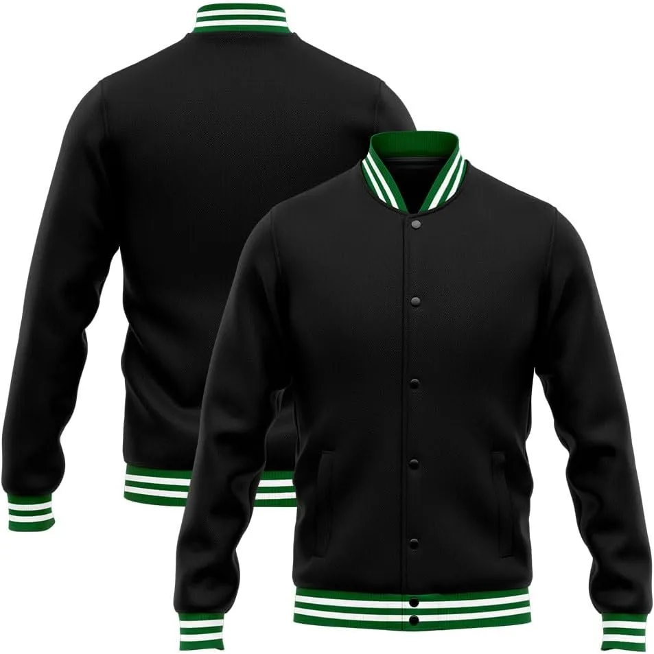 Custom Varsity Jacket for Men Women and Youth with Personalized Letterman Jacket Printed Name, Number and Logo