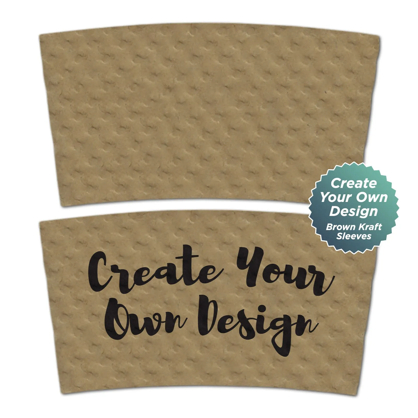 Disposable Coffee or Hot Chocolate Cups - Orange Buffalo Plaid To-Go Cups With Lids & Blank Kraft Sleeves (Serves 12)