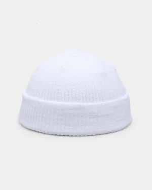Goat Crew Fisherman Waffle Knit Staple Beanie White