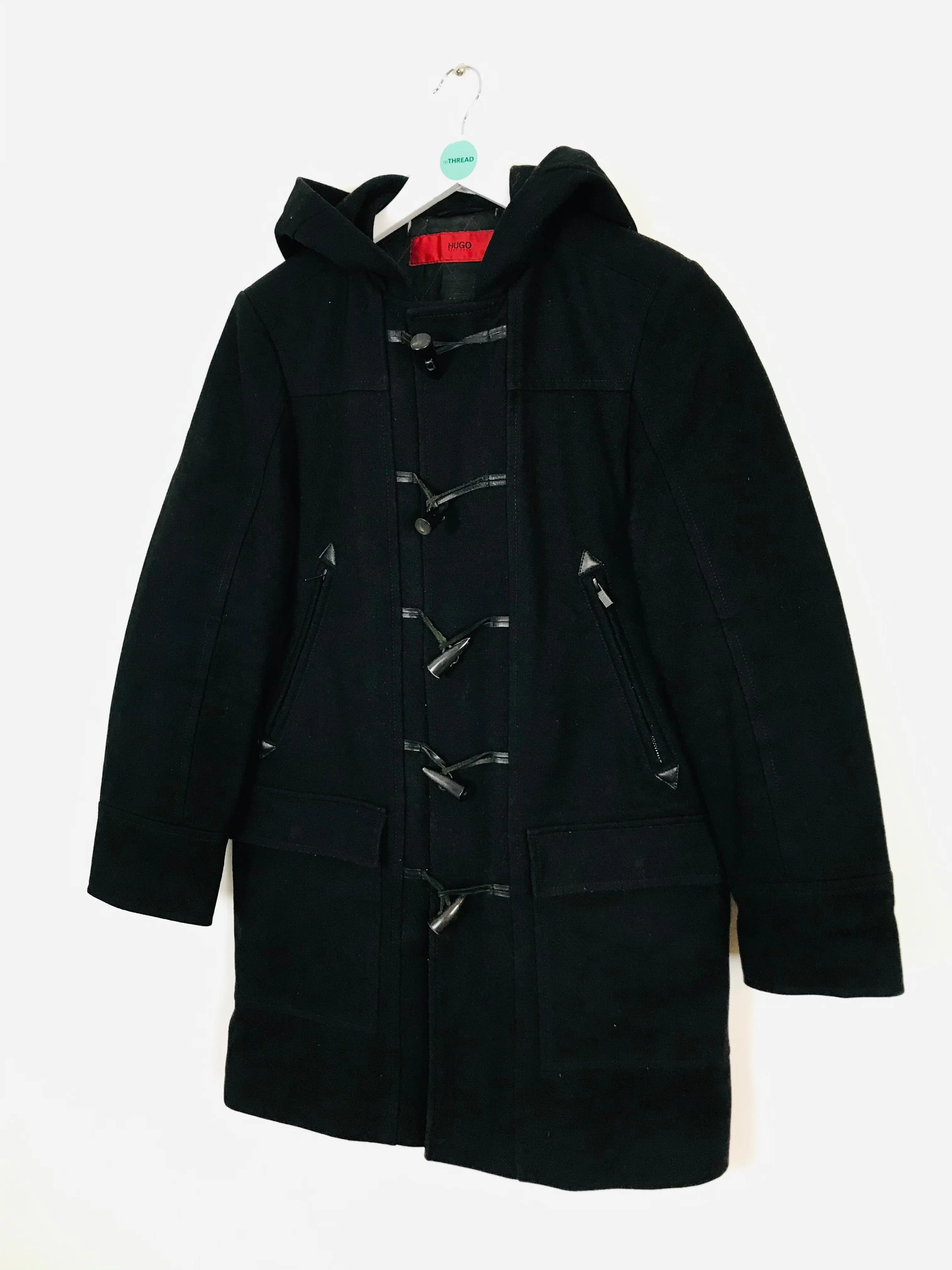 Hugo Boss Men’s Duffle Coat | XXL | Black