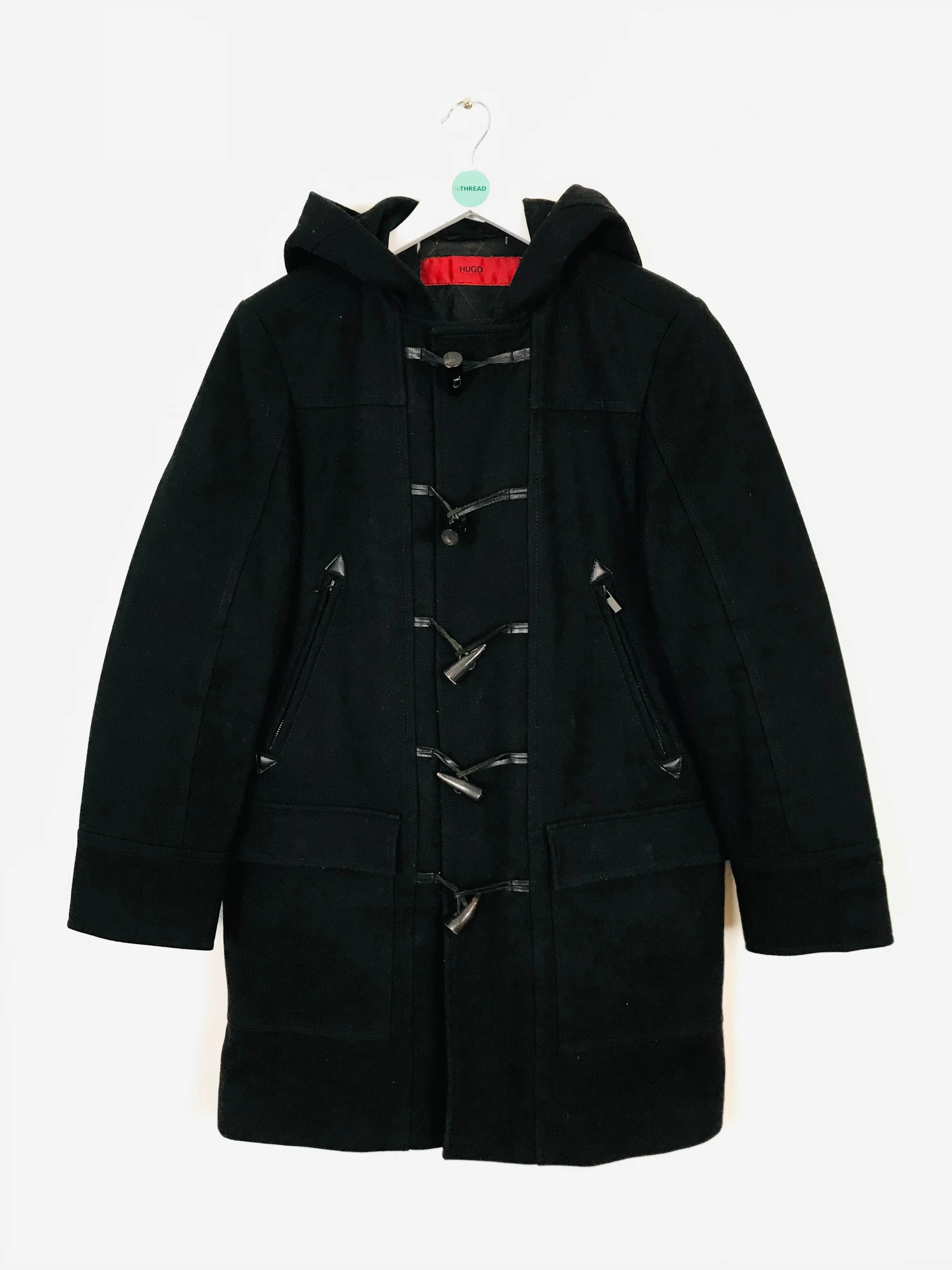 Hugo Boss Men’s Duffle Coat | XXL | Black