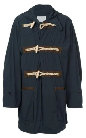 Kolor Blue Oversized Duffle Coat