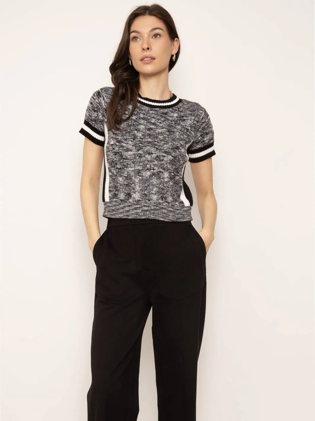 Melanged Sweater Shirt