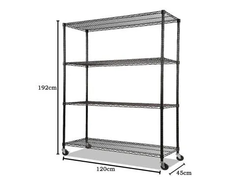 Modular Wire Storage Shelf 1200 x 450 x 1800mm Steel Shelving