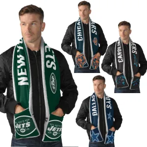 Officially Licensed NFL Accumulation Scarf with Pockets by Glll
