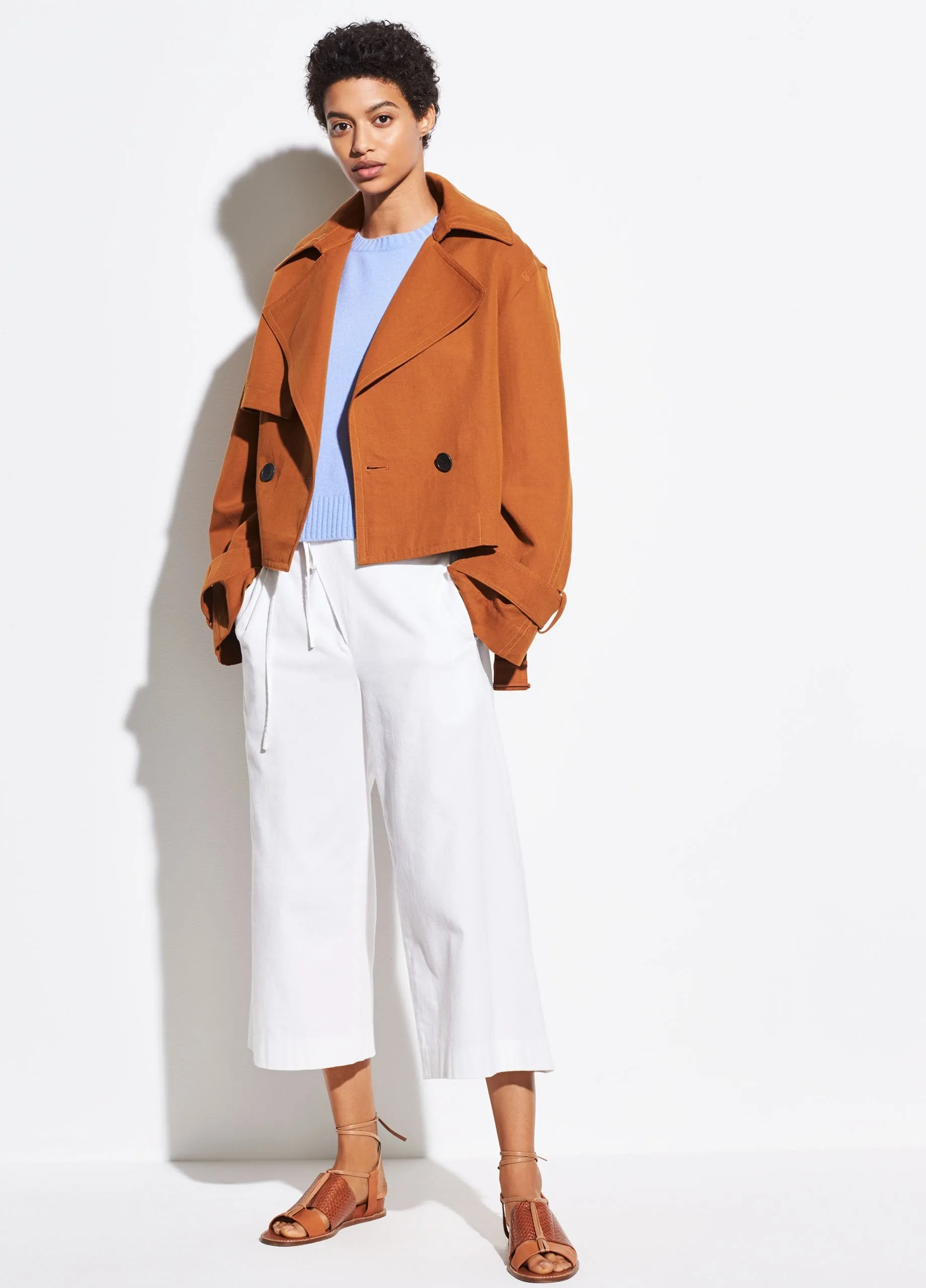 Ribbed Cashmere Crew in Palisades