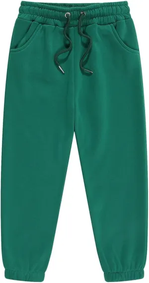 Unisex Kids Base Solid Sweatpants Boys and Girls Soft Warm Brushed Casual Athletic Pull on Jogger Pants with Pockets