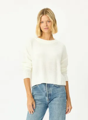 Walker Vegan Cashmere Pullover | Chalk