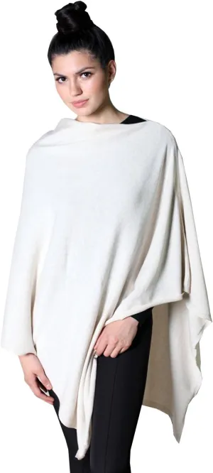 Women's Sweater Knit Poncho Pullover Wrap Organic Cotton - Loving Thread